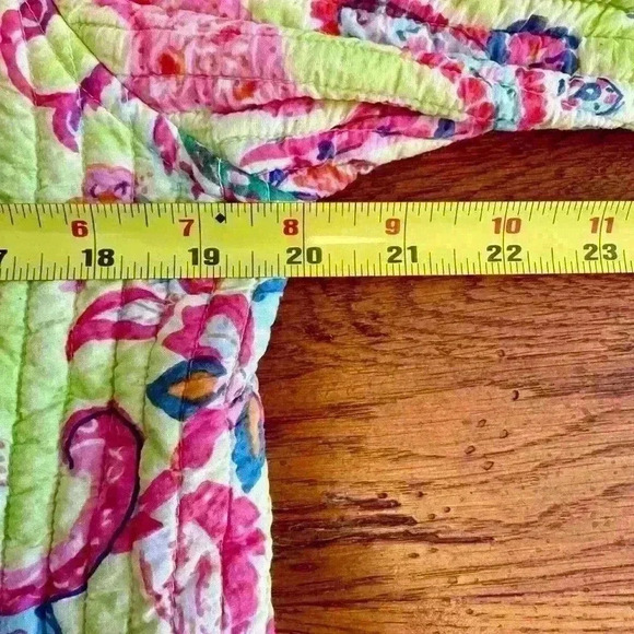 La Cera women’s quilted reversible jacket colorful paisley size medium - Picture 11 of 13